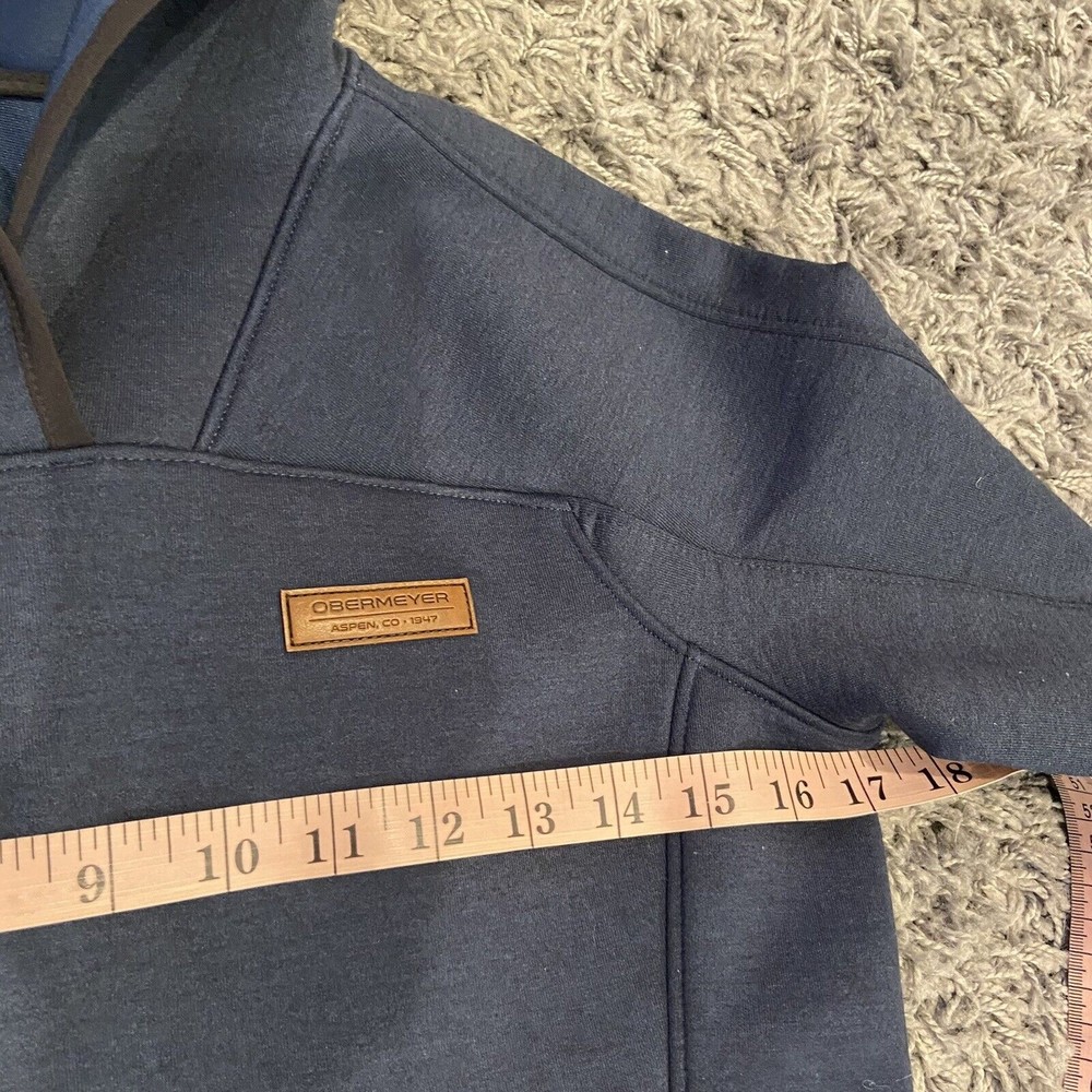 Obermeyer Women’s Lila Fleece Pullover Hooded Pockets Blue Size S EUC - Picture 8 of 12